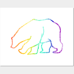 LGBT Rainbow Pride Bear Posters and Art